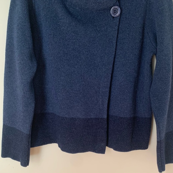 🌸HOST PICK🌸 CHIARAMENTE size L two-tone blue wool sweater - Picture 2 of 12
